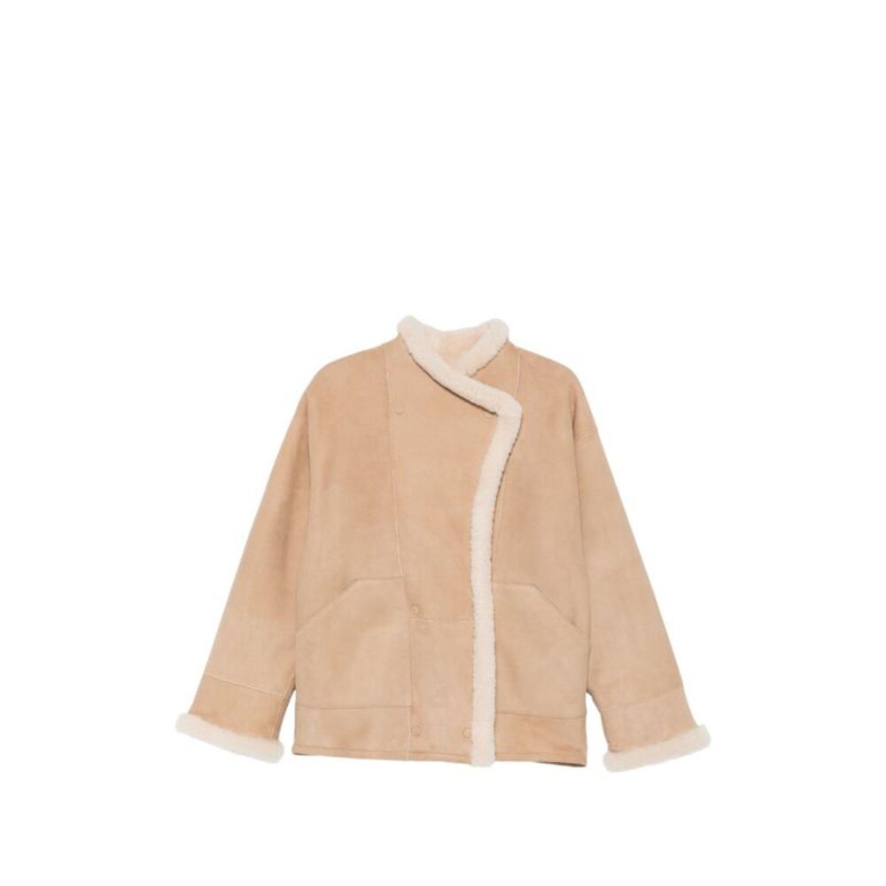 Closed Women Shearling Double-Breasted Jacket
